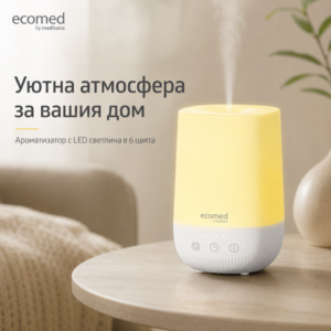 Ароматизатор с LED светлина в 6 цвята Ecomed AD-50E, Medisana AG Германия